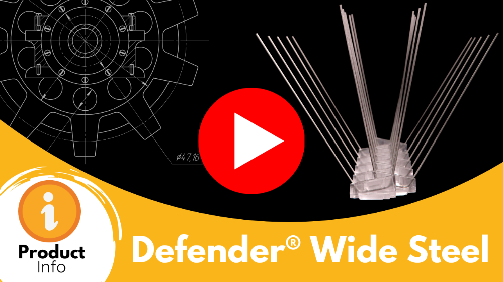 Defender Wide Stainless Steel Bird Spike Product Highlight