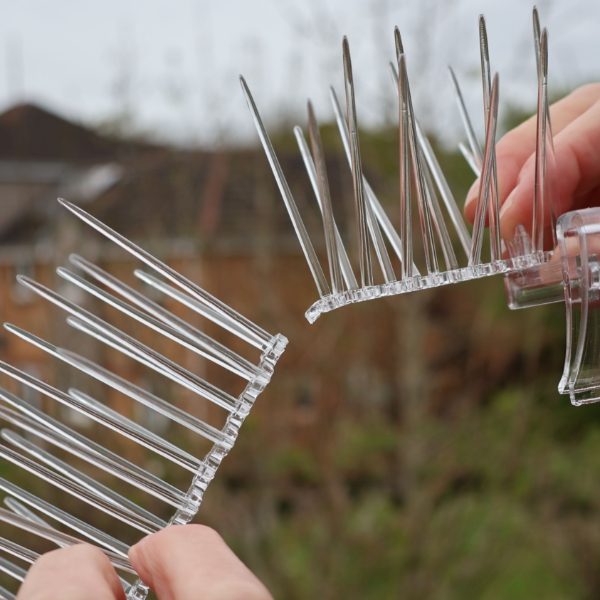 Defender® Thistle® Gutter Spikes - Caa be snapped by hand into smaller strips to finish a row