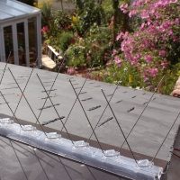 Defender® Ridge Spikes installed on a roof to stop pigeons and seagulls landing 