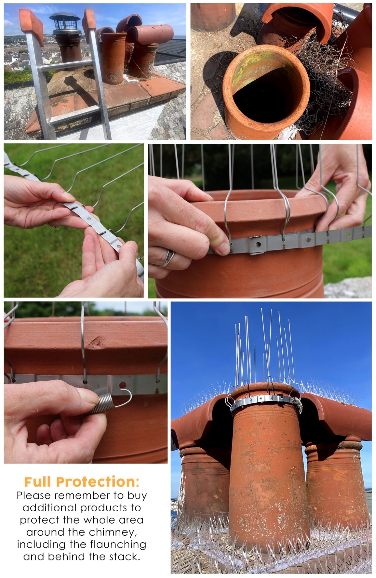 Defender® Chimney Pot Spikes installation guide