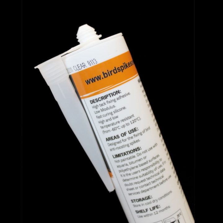 Defender® Pigeon Spike Adhesive has quick initial grab and cures in 24 hours