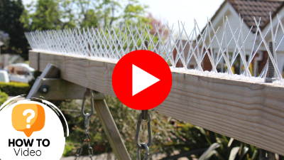 How to stop pigeons landing on a swing | Defender Wide Plastic Bird Spikes