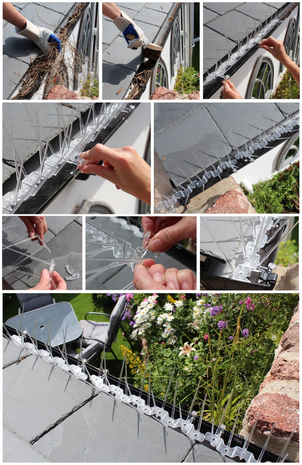 Defender® Gutter Spikes Installation - Photographic Guide