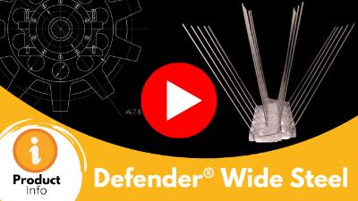 Defender® Wide Steel Bird Spike Product Highlight