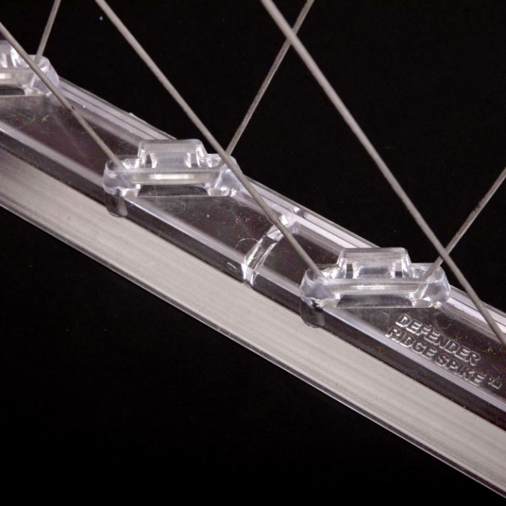 Defender® Ridge Spikes are made from UV Stabilised Polycarbonate Plastic
